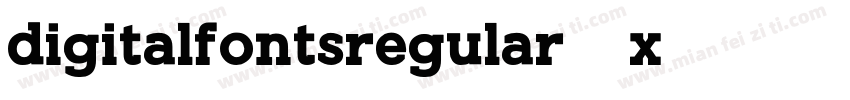 digitalfontsregular 8x字体转换